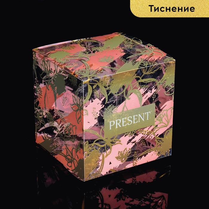 

Подарочная коробка ПВС «Present», 12 х 12 х 12 см, Коллекция упаковки "Нежные цветы"