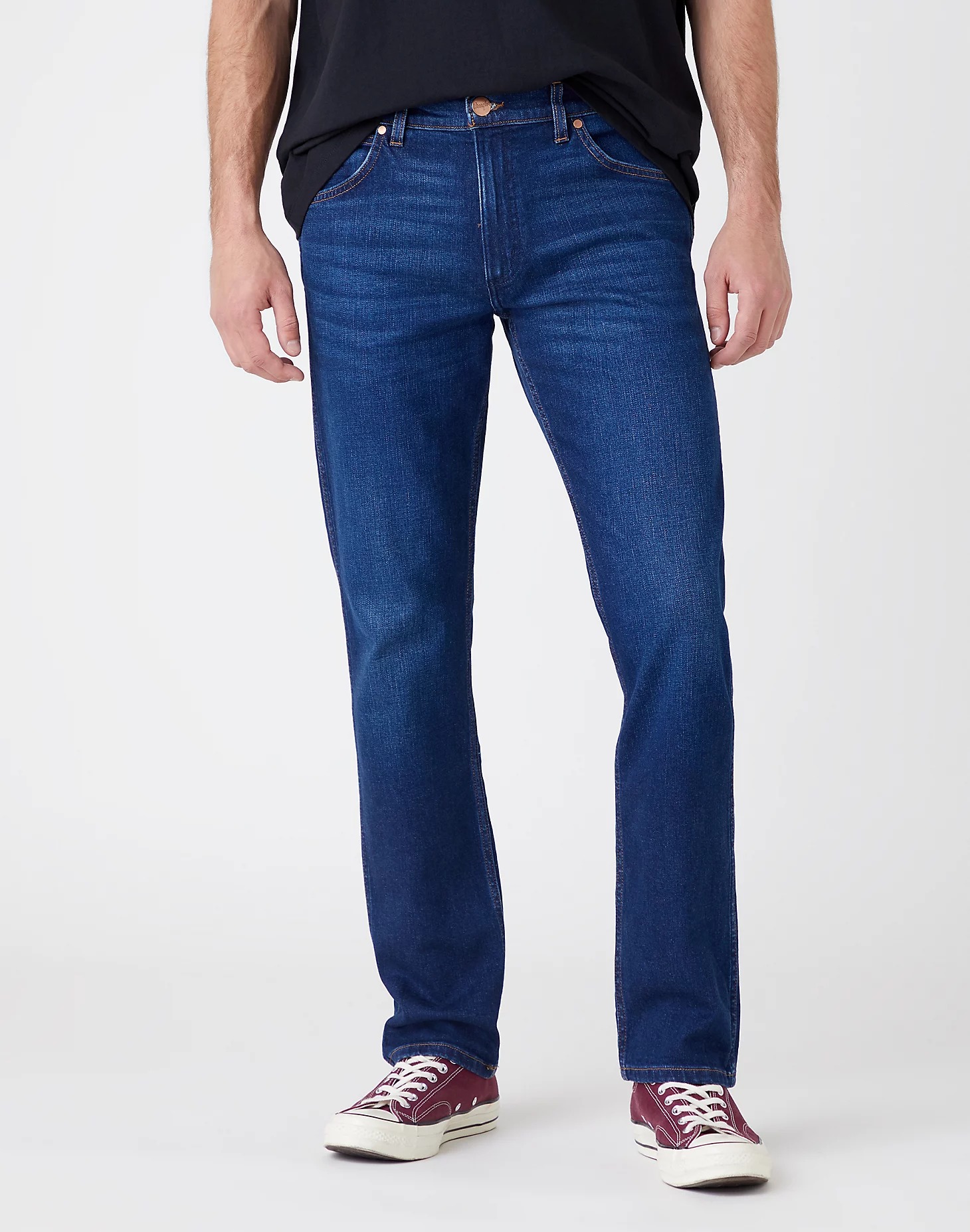 фото Джинсы мужские wrangler men greensboro jeans синие 33/30