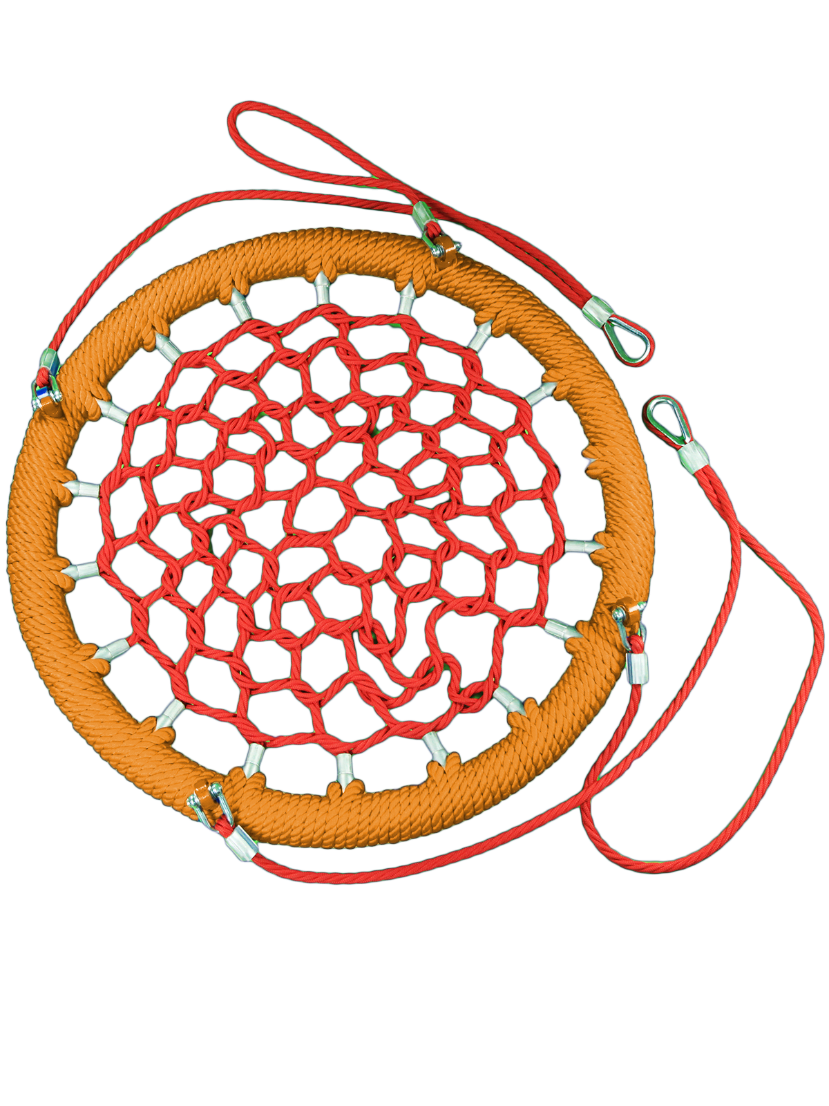 фото Подвесные качели гнездо размер 140 см spt/krug/anti/oranzhev/krasn/140/20/20/16/481840 jinn