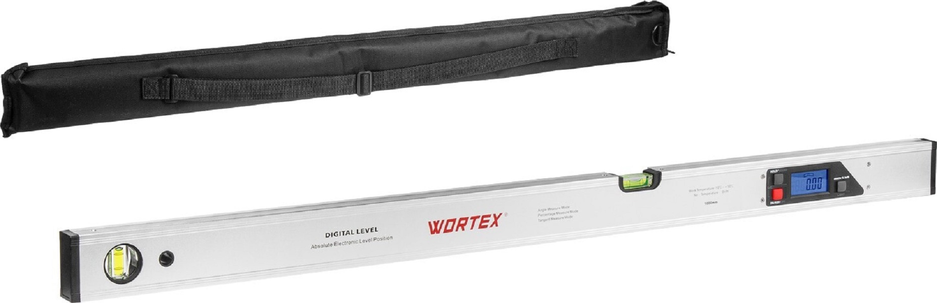 Уровень цифровой WORTEX DL 1000 (0323277) одноручная углошлифмашина wortex ag 1210 1 в кор 1000 вт диск 125х22 мм ag1210100013