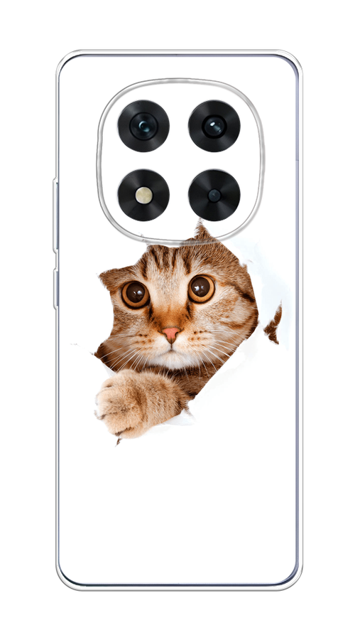 

Чехол на Xiaomi Redmi Note 14 Pro 5G Кот и бумага, Белый;коричневый, 323950-1