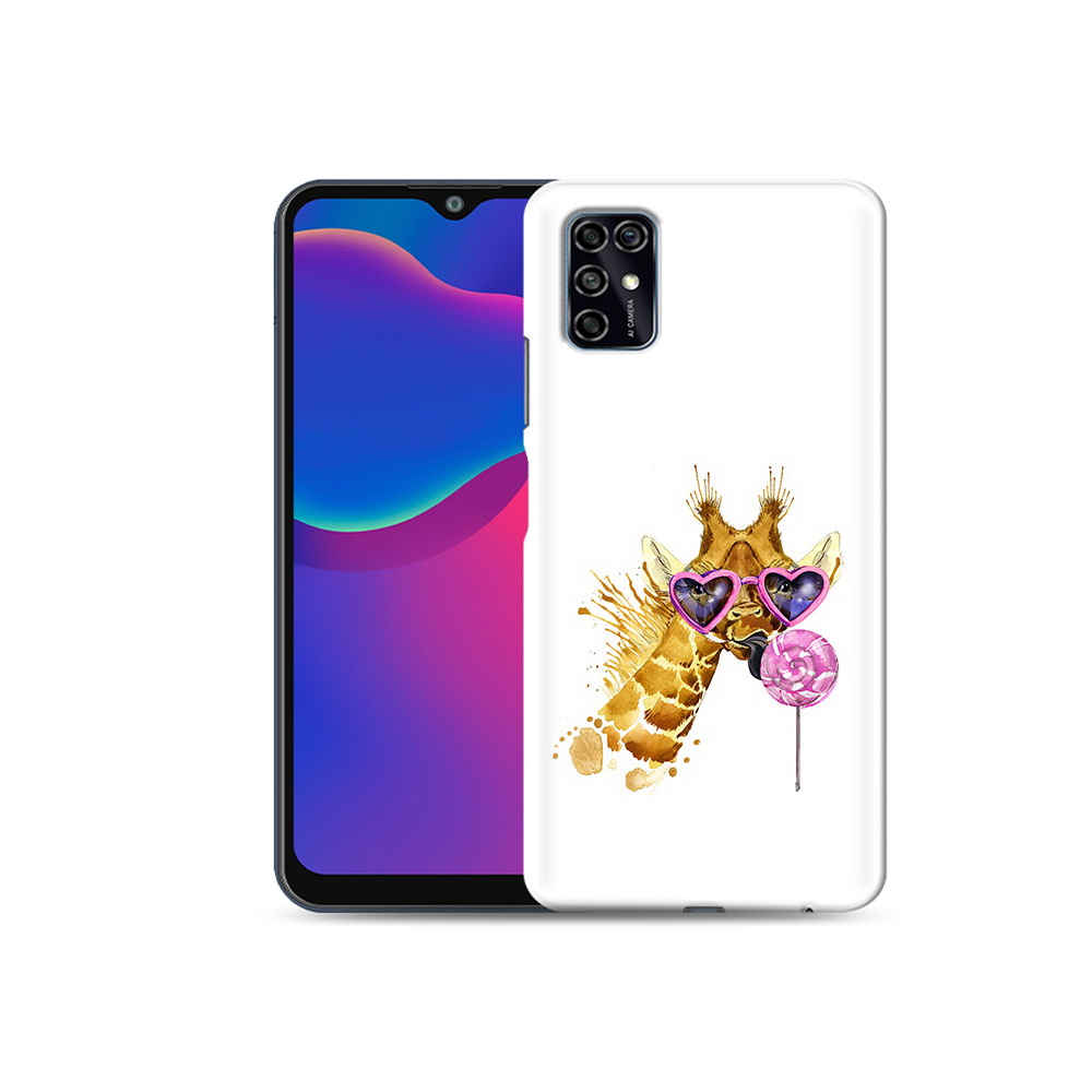 Чехол MyPads Tocco для ZTE Blade V2020 Smart акварельный жираф (PT156449.459.217)