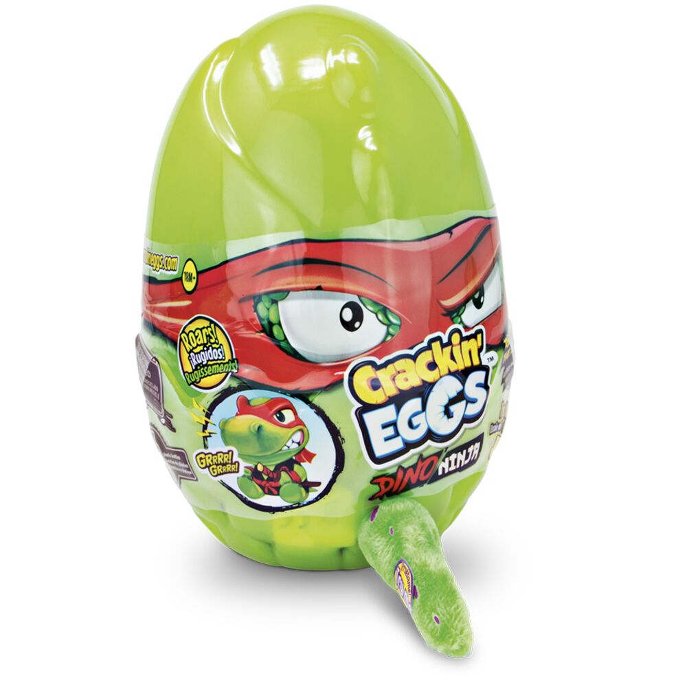 Мягкая игрушка Crackin Eggs динозавр Ниндзя 12 см (SK018D2), разноцветный