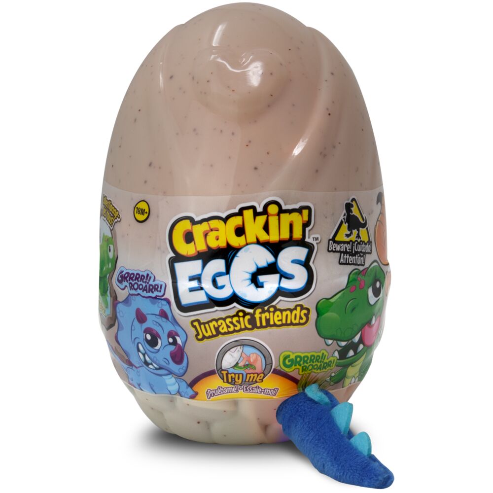 Мягкая игрушка Crackin Eggs динозавр Парк динозавров 12 см (SK014D2), разноцветный