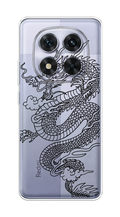 

Чехол на Xiaomi Redmi Note 14 Pro 5G Большой китайский дракон, Черный;серый, 323950-1
