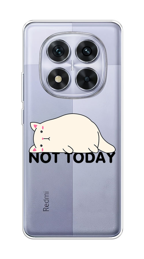 

Чехол на Xiaomi Redmi Note 14 Pro 5G Cat not today, Белый;розовый;черный, 323950-1