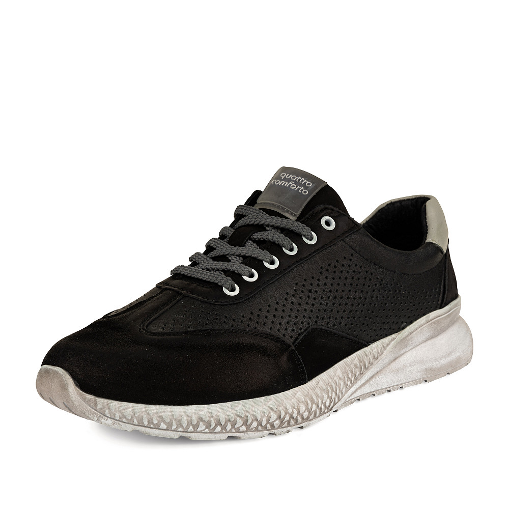 

Кроссовки мужские quattrocomforto 333-31MZ-001KK черные 40 RU, Черный, 333-31MZ-001KK