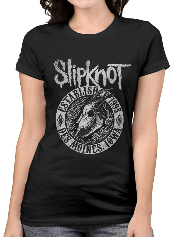 фото Футболка женская design heroes slipknot - 1995 черная xs