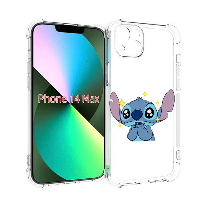 

Чехол MyPads милый-стич детский для iPhone 14 Plus (6.7), Прозрачный, Tocco