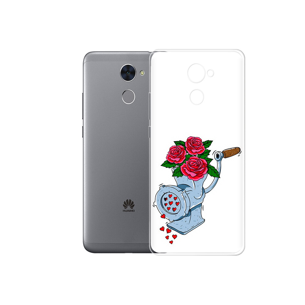 

Чехол MyPads Tocco для Huawei Enjoy 7 Plus Цветочные сердца (PT74186.70.199), Прозрачный, Tocco
