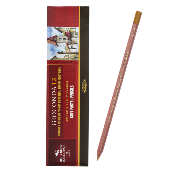 

Пастель сухая в карандаше Koh-I-Noor GIOCONDA 8820/46 Soft Pastel, сиена натуральная 12 шт