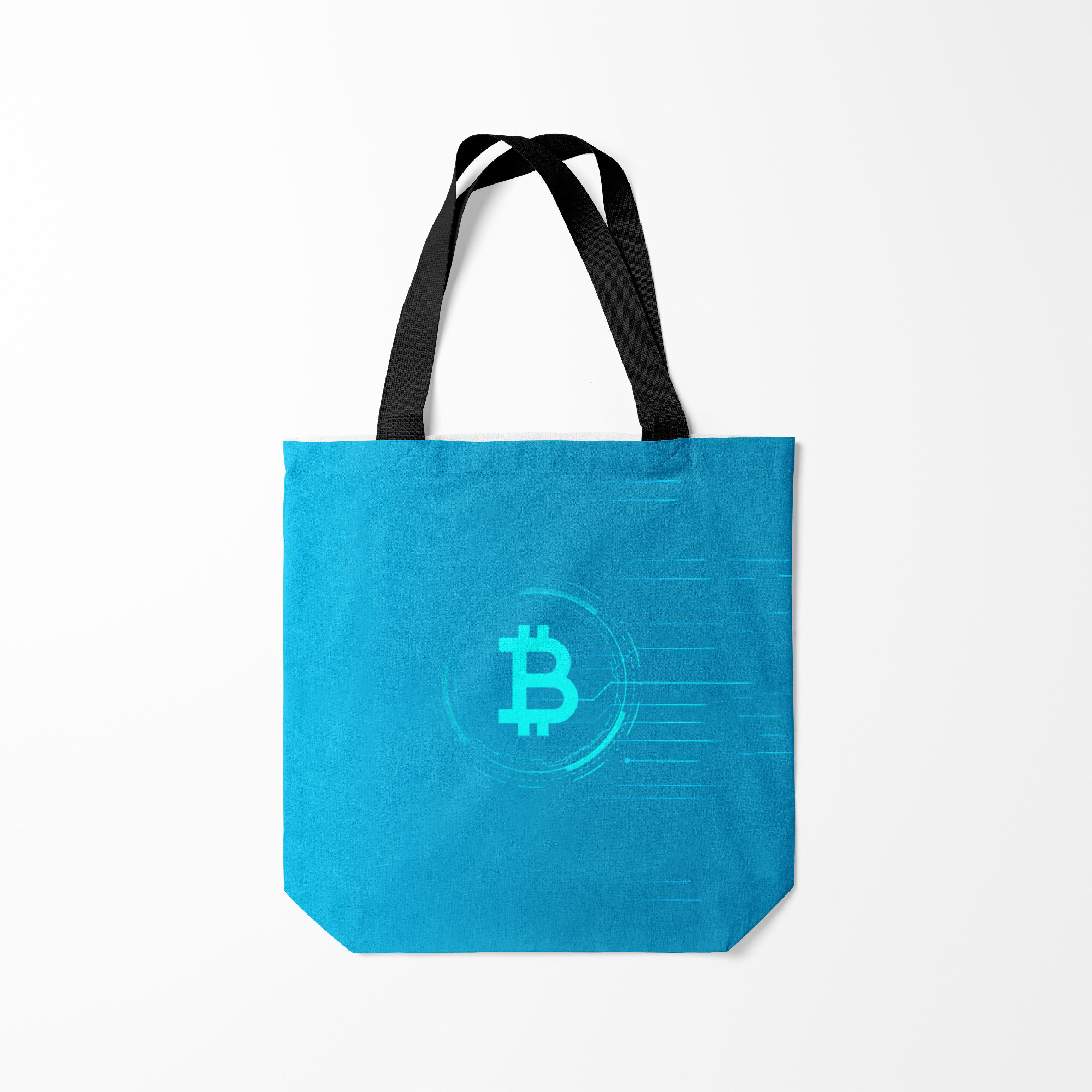 

Сумка шoппер унисекс Burnettie Bitcoin, голубой, Bitcoin