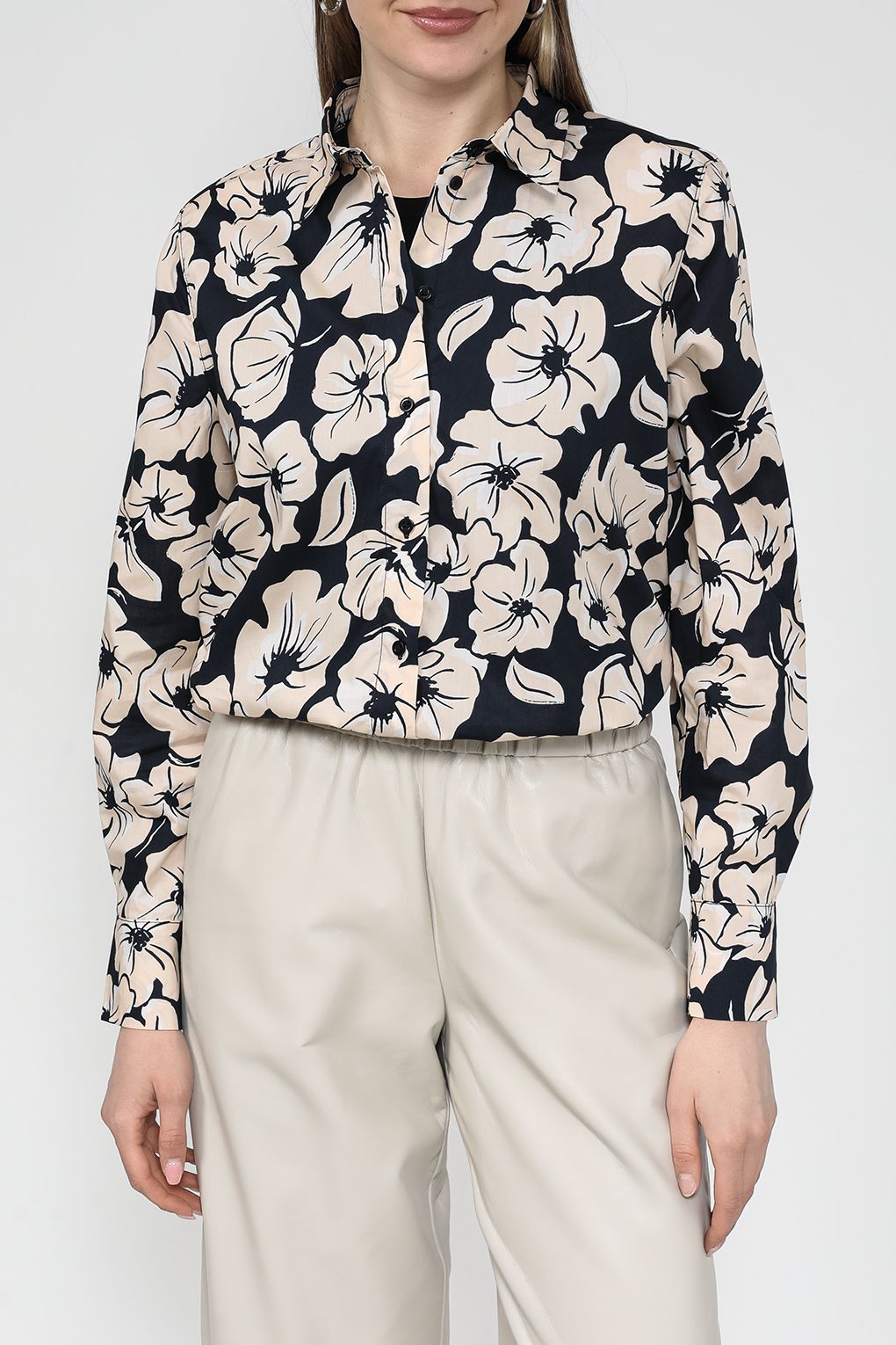 

Рубашка женская Gerry Weber 360020-31409 разноцветная 46, Разноцветный, 360020-31409