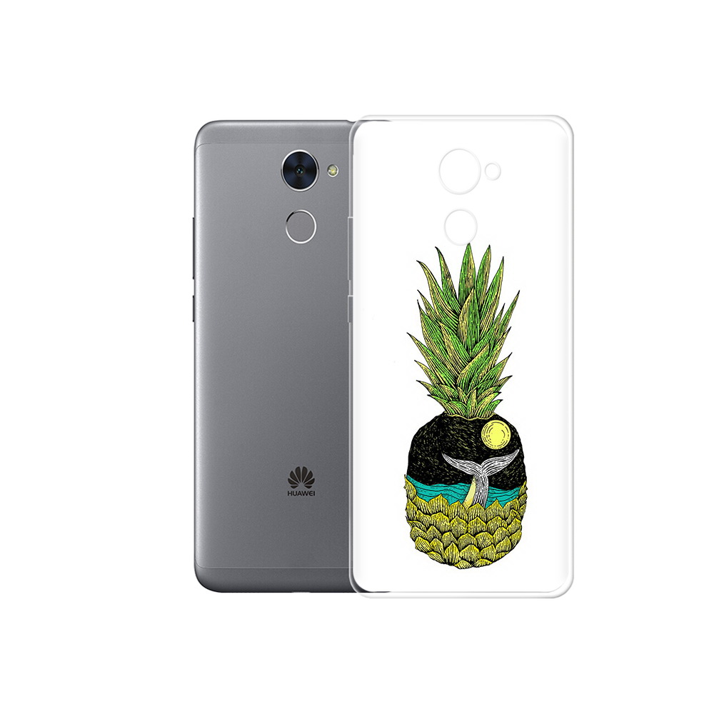 

Чехол MyPads Tocco для Huawei Enjoy 7 Plus ананас с китом (PT74186.70.220), Прозрачный, Tocco