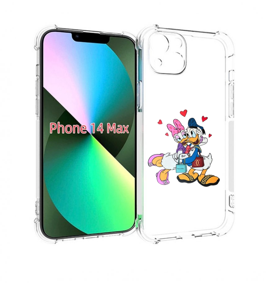 

Чехол MyPads модные-влюбленные-утки для iPhone 14 Plus (6.7), Прозрачный, Tocco