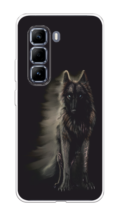 

Чехол на Infinix Hot 50 Pro "Туманный волк", Черный, 3106950-1