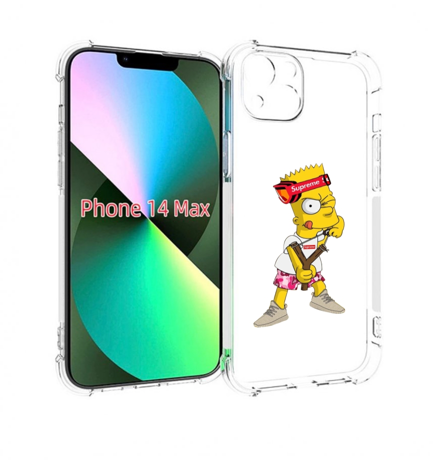 

Чехол MyPads модный-барт-симпсон для iPhone 14 Plus (6.7), Прозрачный, Tocco