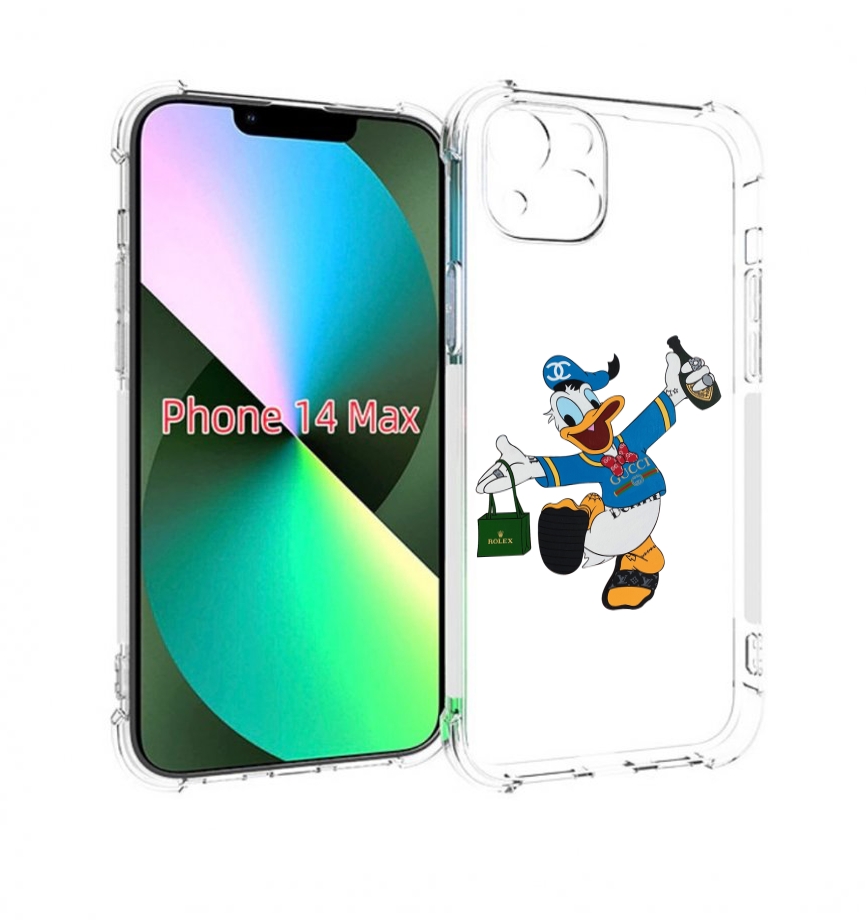 

Чехол MyPads модный-дональд-дак для iPhone 14 Plus (6.7), Прозрачный, Tocco