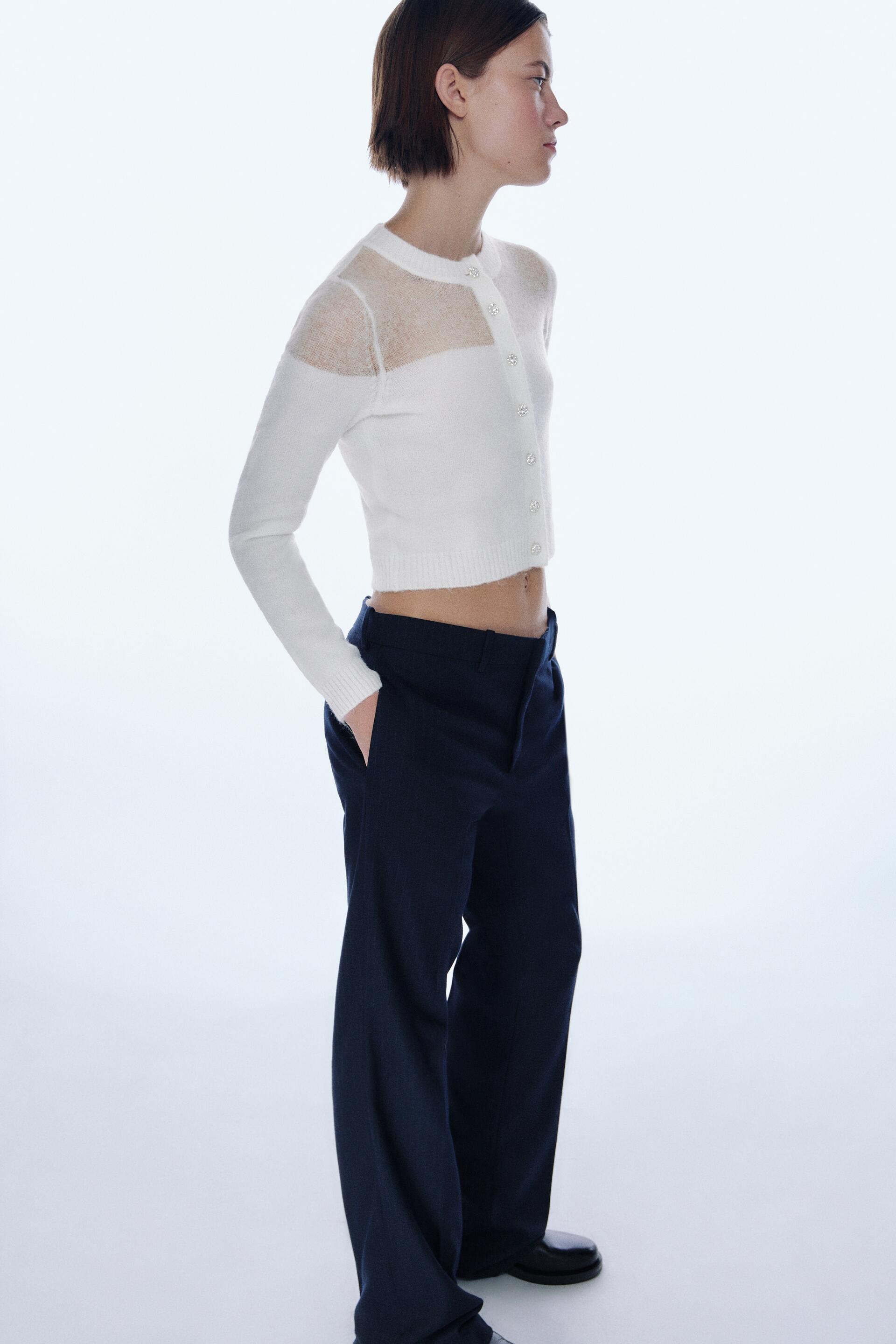 

Кардиган женский ZARA 09598226 белый XL (доставка из-за рубежа), 09598226