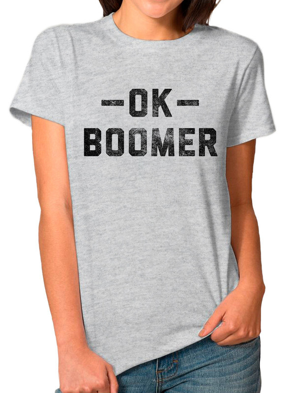 фото Футболка женская design heroes ok boomer серая 2xl