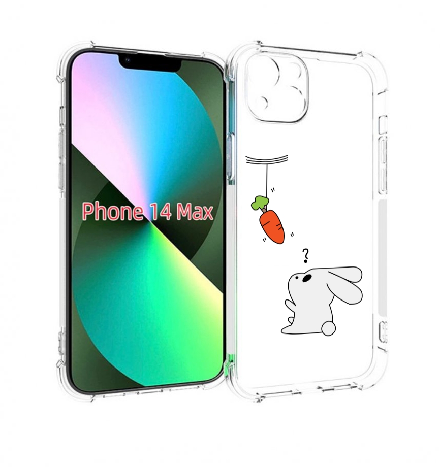 

Чехол MyPads морковка детский для iPhone 14 Plus (6.7), Прозрачный, Tocco