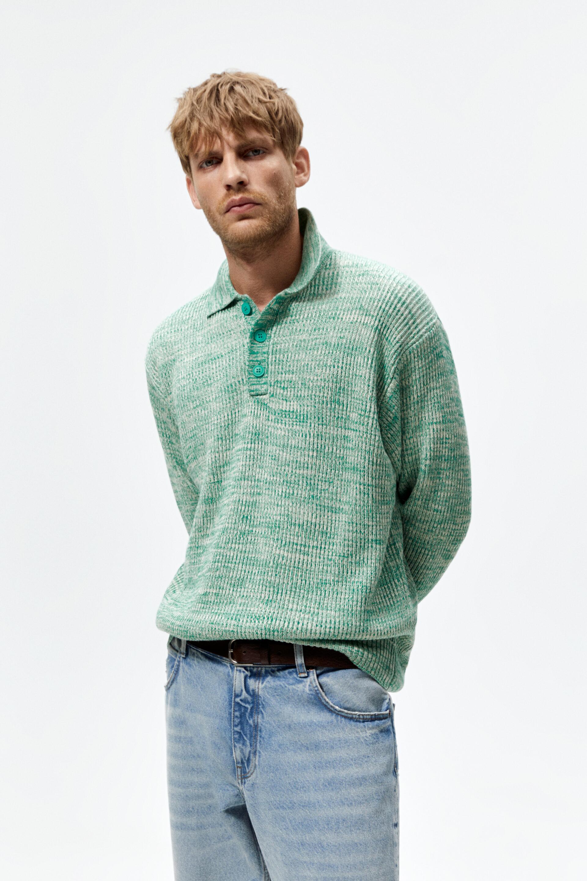 

Свитшот мужской ZARA 09598302 зеленый L (доставка из-за рубежа), 09598302