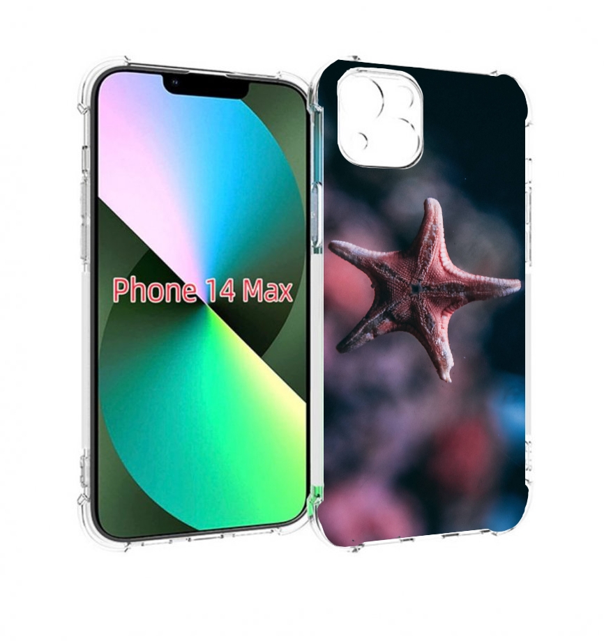 

Чехол MyPads морская-звезда--starfish для iPhone 14 Plus (6.7), Прозрачный, Tocco