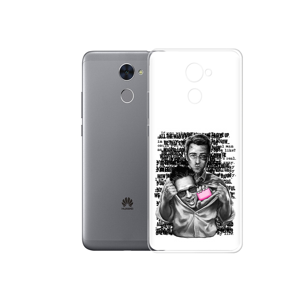 

Чехол MyPads Tocco для Huawei Enjoy 7 Plus бойцовский клуб (PT74186.70.242), Прозрачный, Tocco