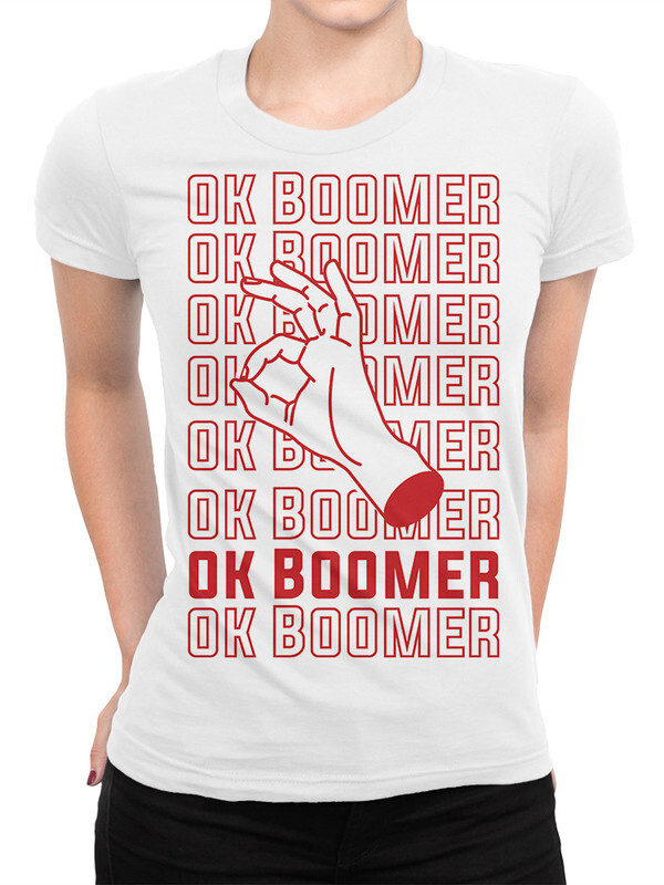 фото Футболка женская design heroes ok boomer белая 2xl