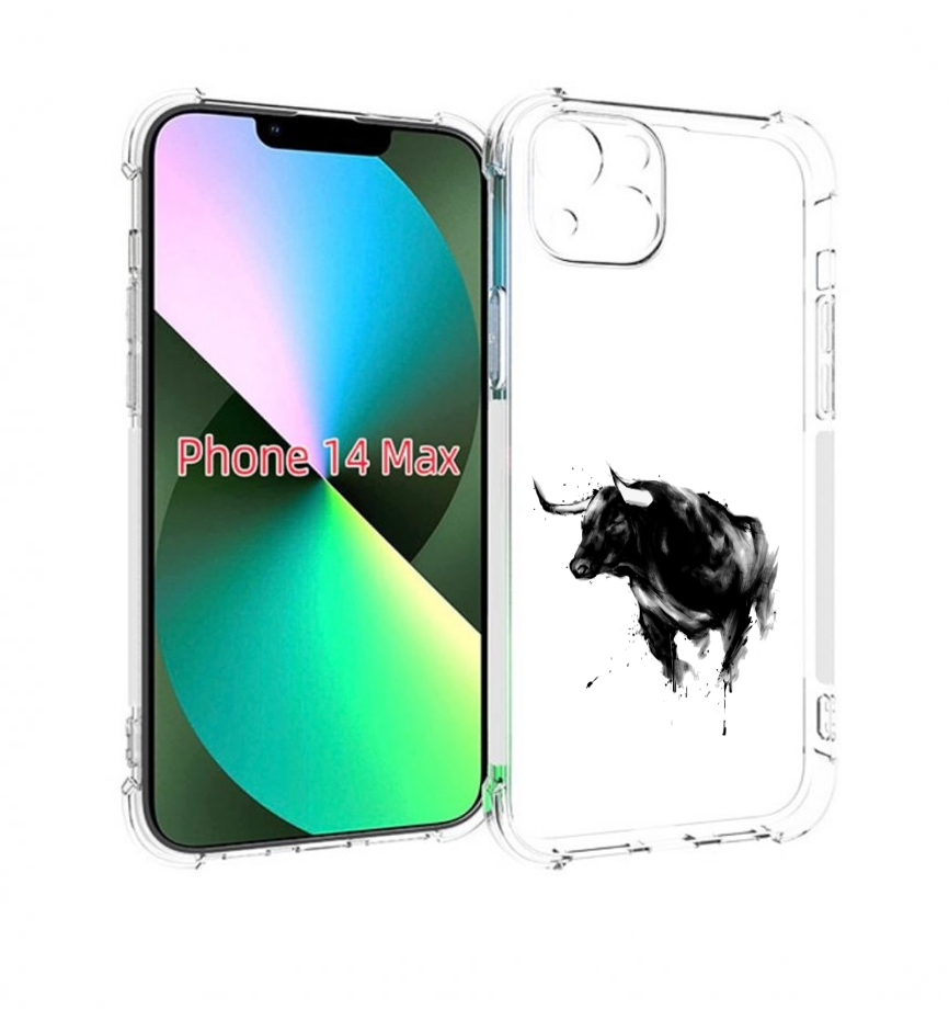 

Чехол MyPads бык для iPhone 14 Plus (6.7), Прозрачный, Tocco