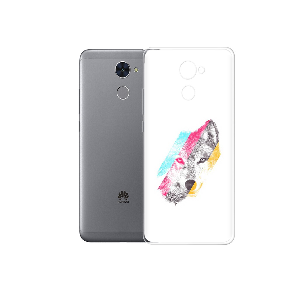 

Чехол MyPads Tocco для Huawei Enjoy 7 Plus волк градиент (PT74186.70.268), Прозрачный, Tocco