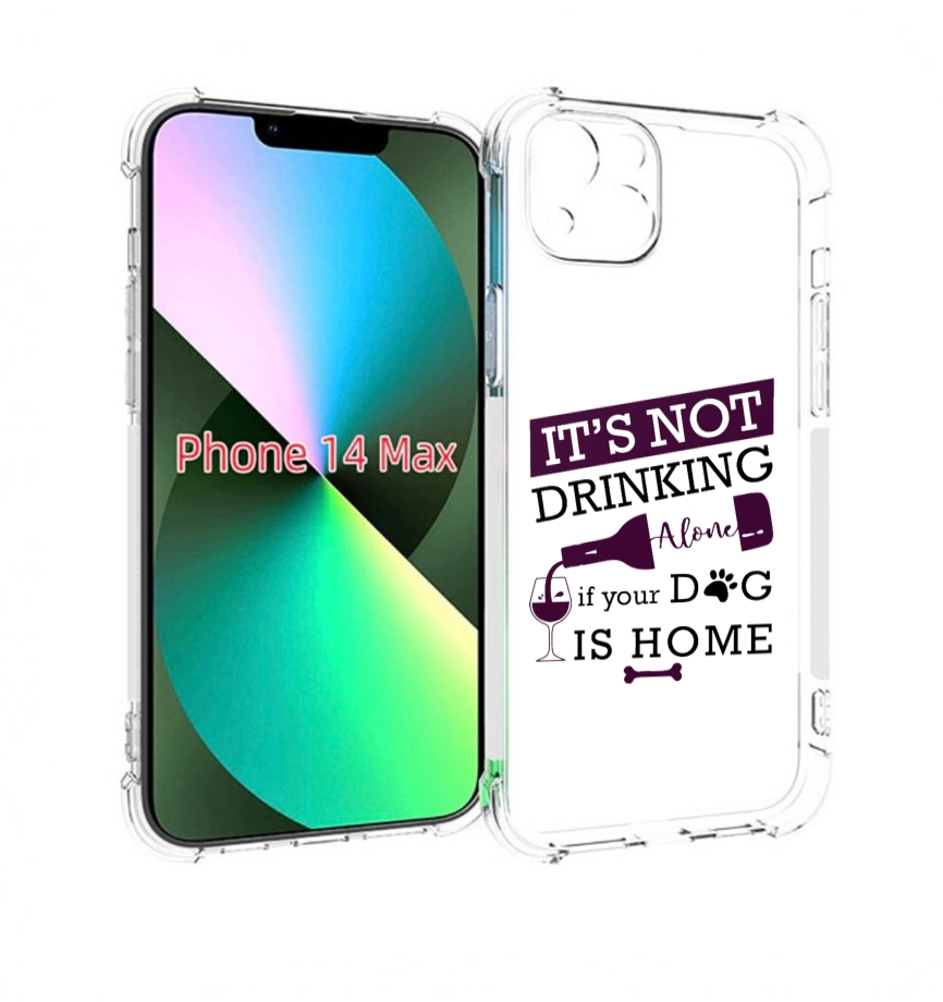 

Чехол MyPads не-пей-один-дома для iPhone 14 Plus (6.7), Прозрачный, Tocco