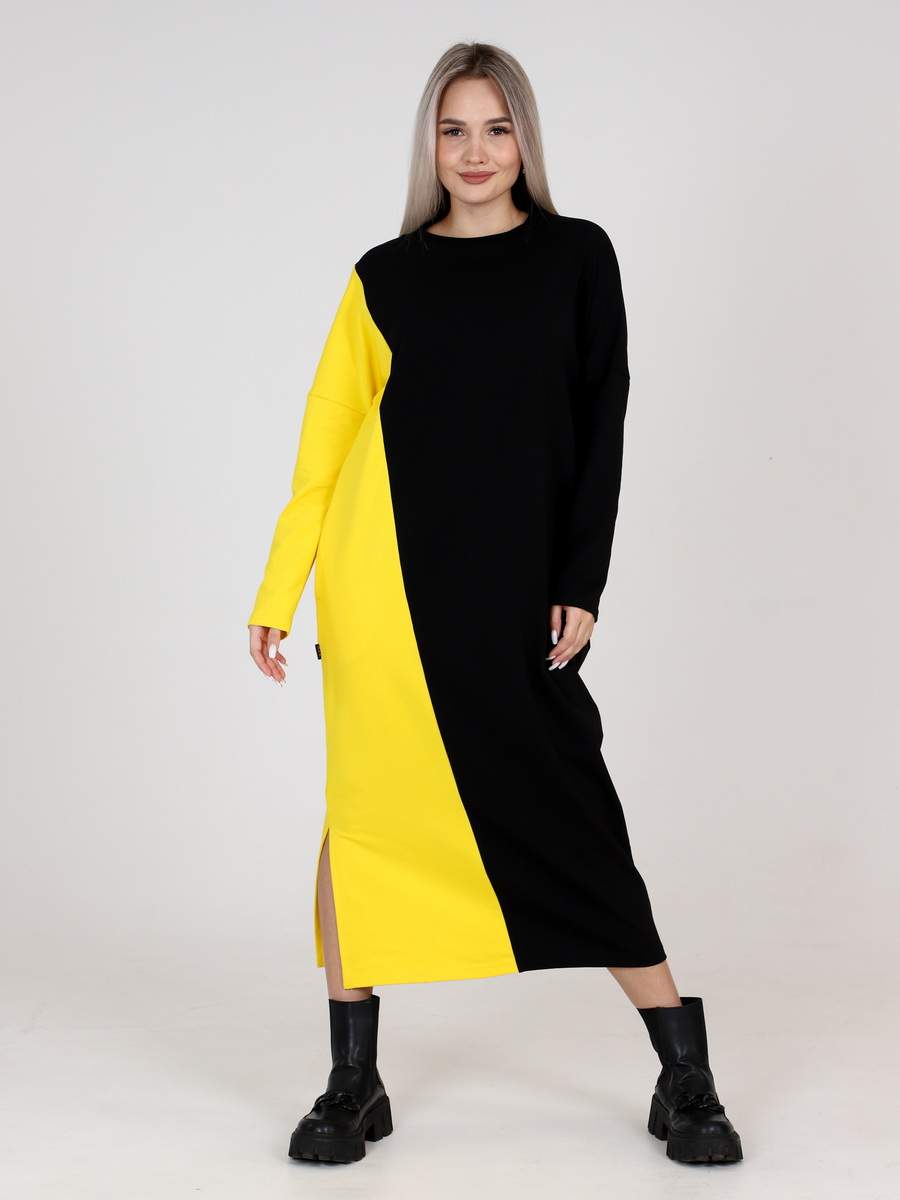 

Платье женское Elenatex П-160 желтое 48 RU, Желтый, П-160