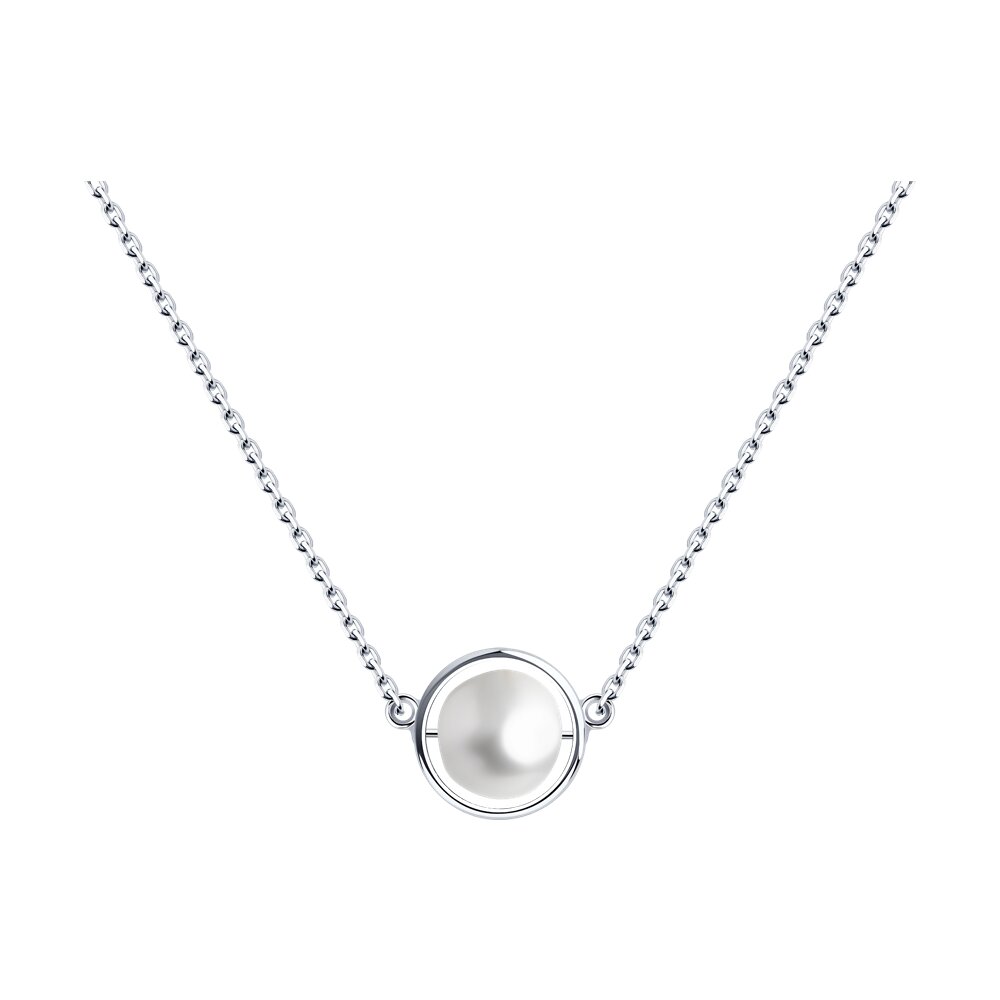 

Колье из серебра с жемчугом 50-55 см SOKOLOV 92070067, 92070067