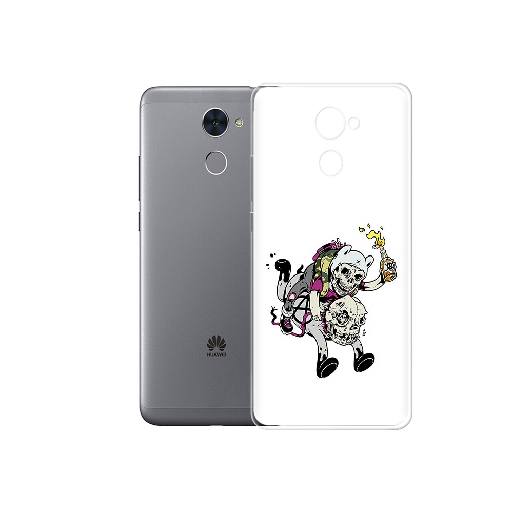 

Чехол MyPads Tocco для Huawei Enjoy 7 Plus время приключений скелеты (PT74186.70.277), Прозрачный, Tocco