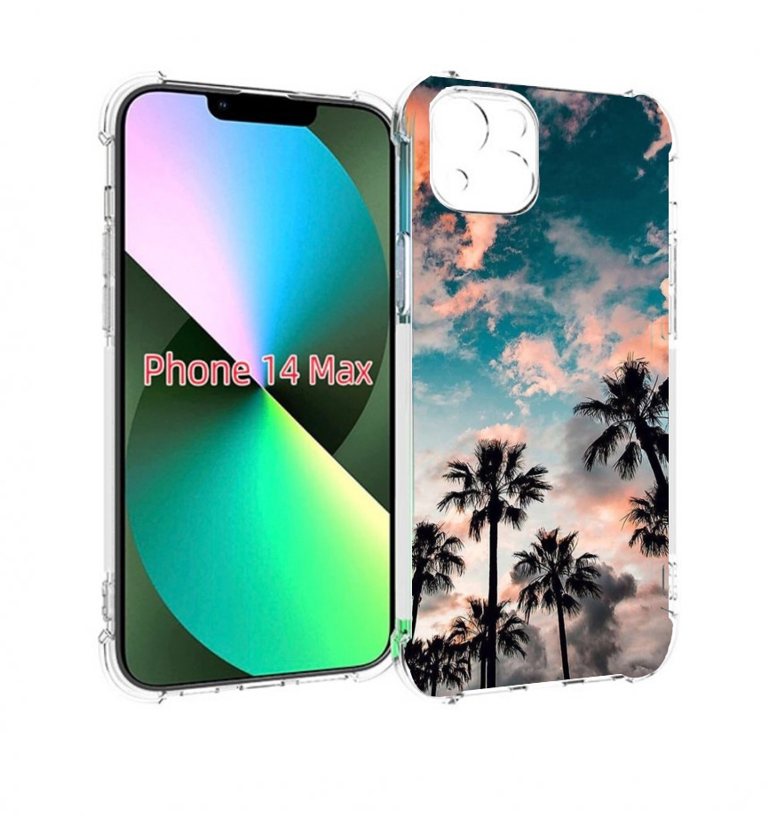 

Чехол MyPads небо-с-пальмами для iPhone 14 Plus (6.7), Прозрачный, Tocco