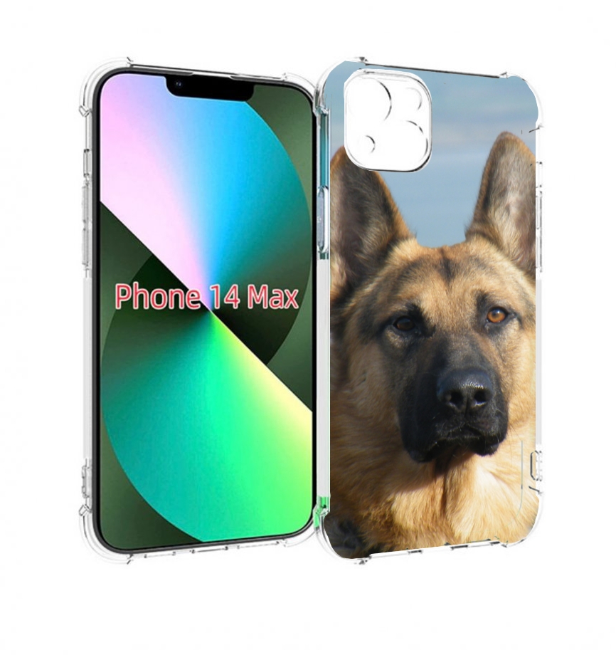 

Чехол MyPads немецкая овчарка для iPhone 14 Plus (6.7), Прозрачный, Tocco