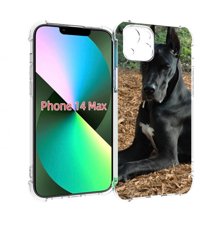 

Чехол MyPads немецкии дог для iPhone 14 Plus (6.7), Прозрачный, Tocco