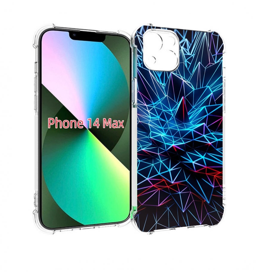 

Чехол MyPads неоновая-абстракция для iPhone 14 Plus (6.7), Прозрачный, Tocco