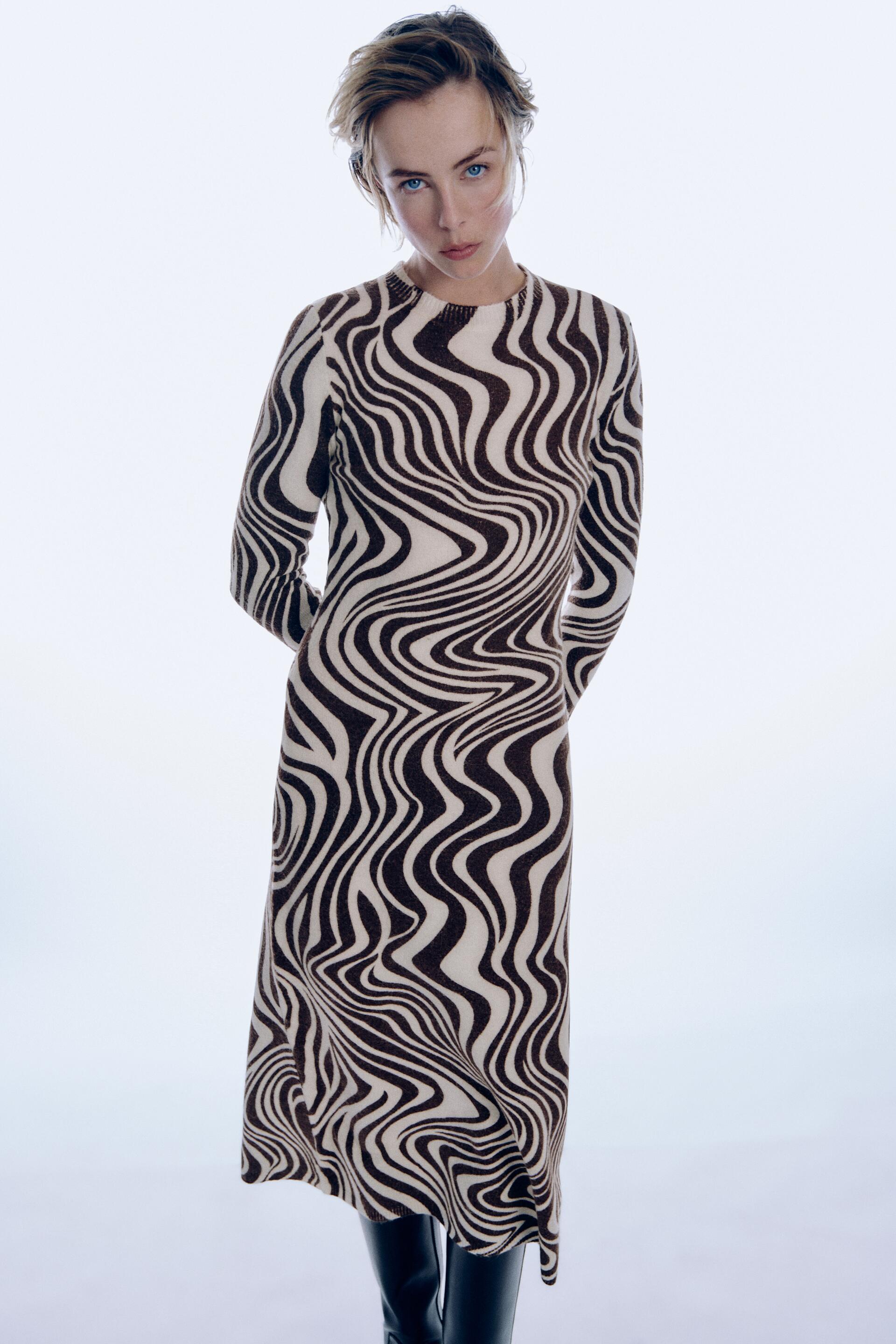 

Платье женское ZARA 09874107 разноцветное S (доставка из-за рубежа), 09874107