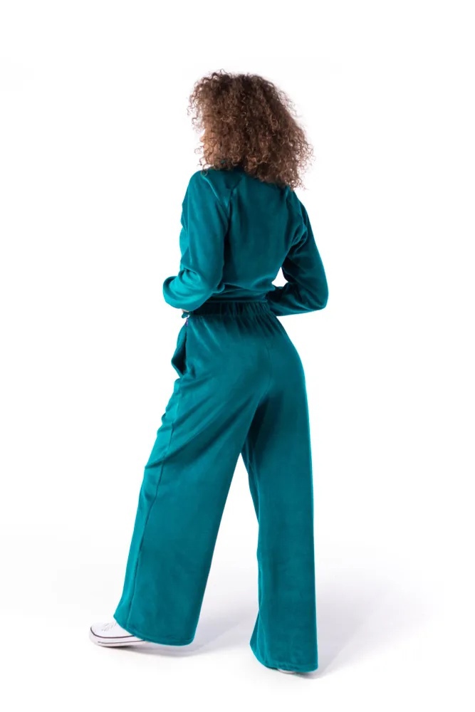 

Брюки женские Funfur Velour голубые M, Голубой, Velour