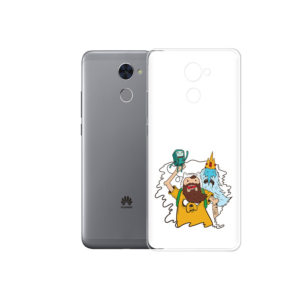 

Чехол MyPads Tocco для Huawei Enjoy 7 Plus время приключений старый Финн (PT74186.70.279), Прозрачный, Tocco