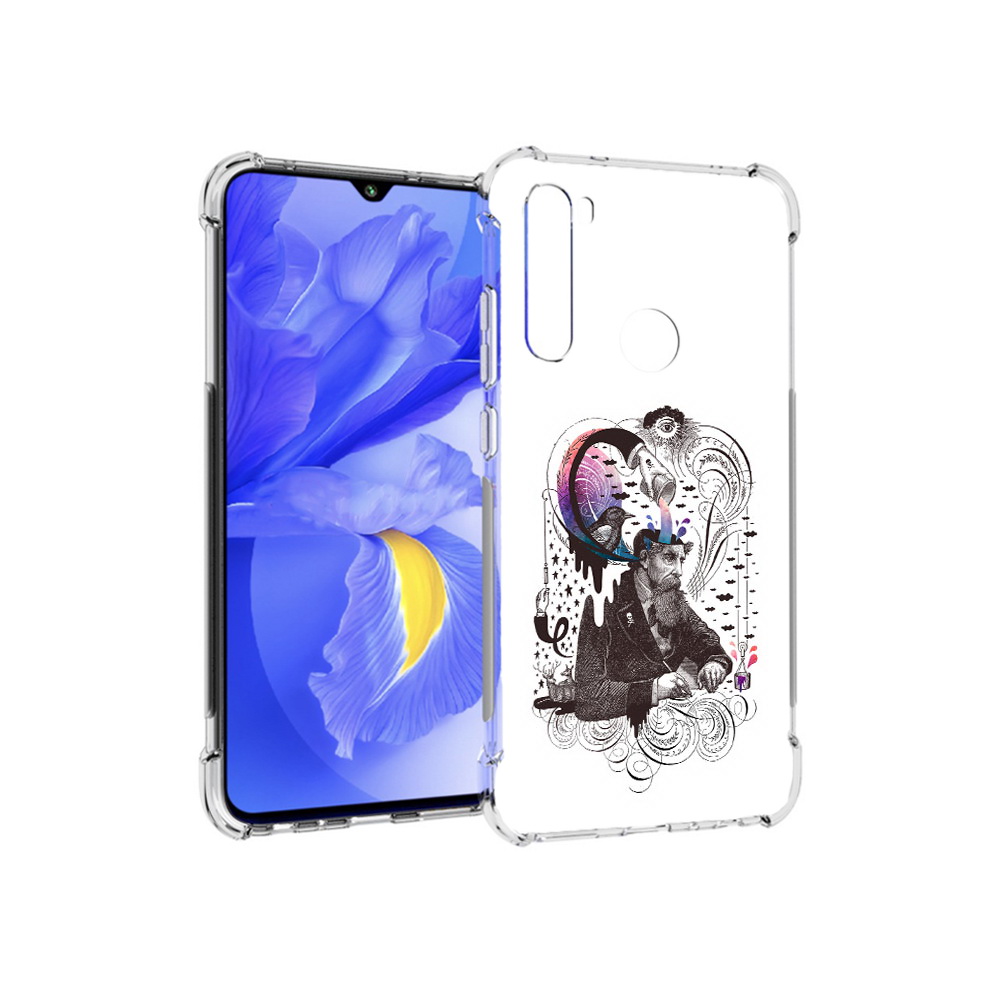 

Чехол MyPads Tocco для Xiaomi Redmi Note 8T абстракция думающий мужчина (PT140720.278.210), Прозрачный, Tocco