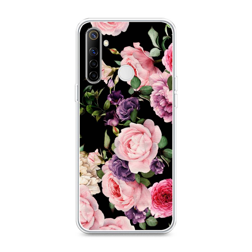 

Чехол Awog на Realme 6i "Пионы на черном", Разноцветный, 252950-8