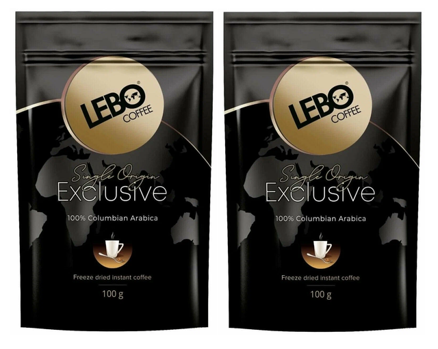 

Кофе растворимый Lebo Exclusive сублимированный, 2 шт по 100 г