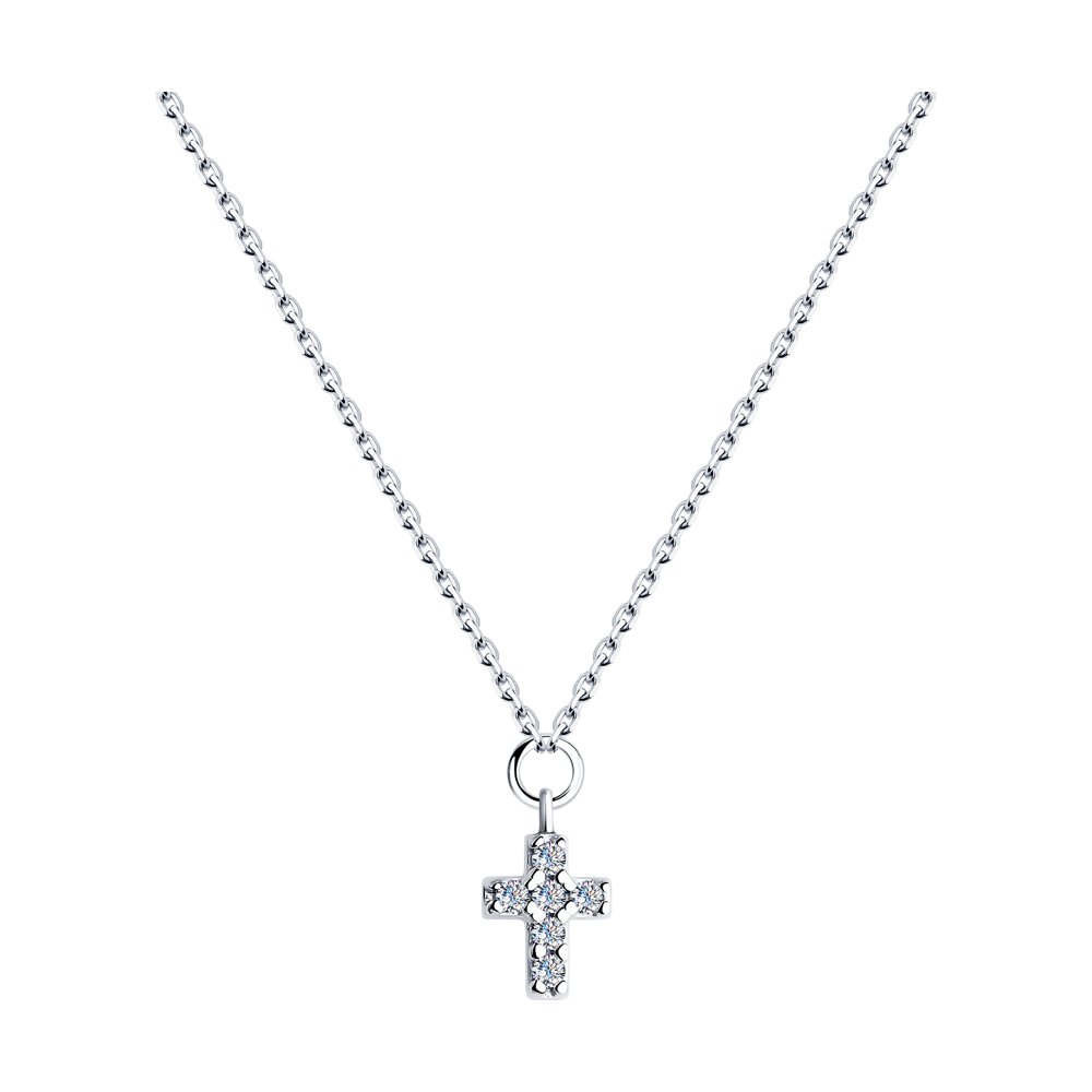 

Колье из серебра с фианитом 45 см SOKOLOV 94070562, 94070562