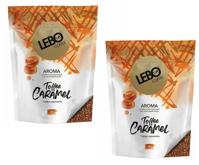 

Кофе растворимый Lebo Aroma Toffee Caramel сублимированный, 2 шт по 70 г