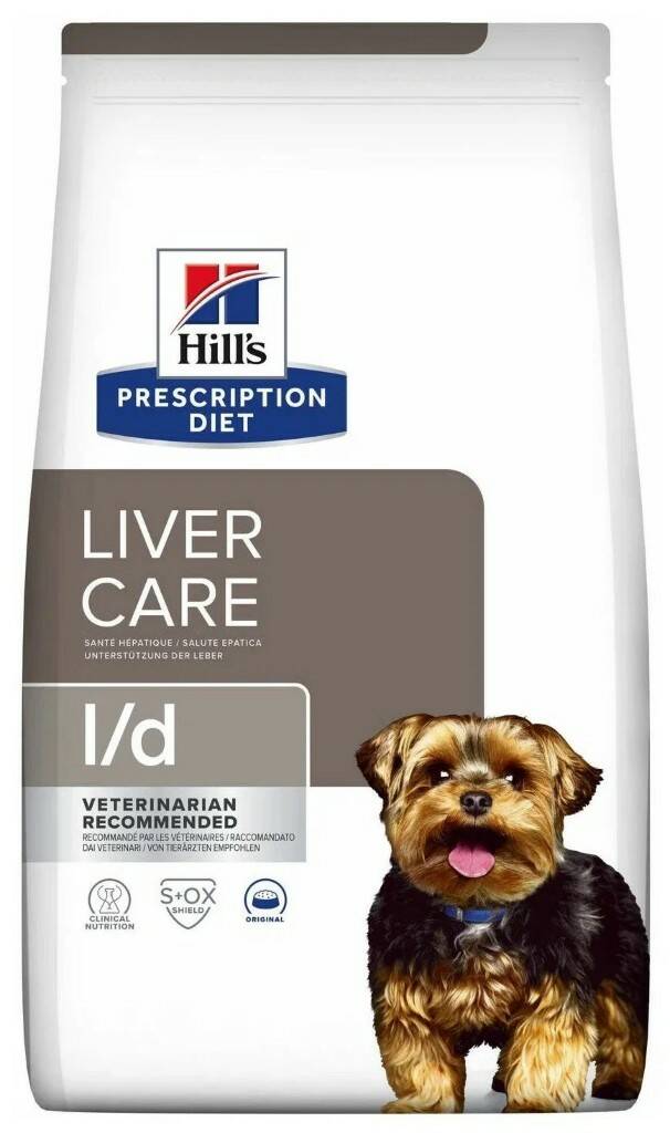

Cухой корм для собак Hill's Prescription Diet l/d, призаболеваниях печени, 1,5 кг
