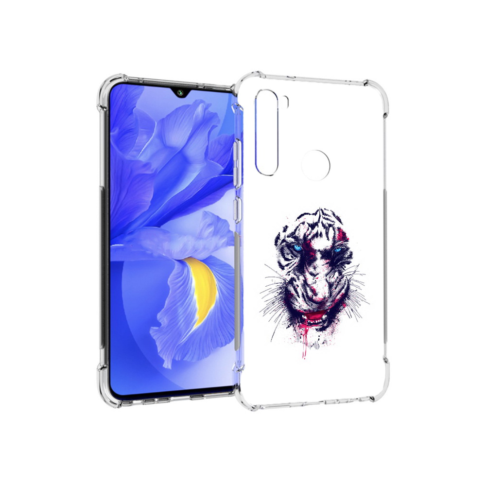 Чехол MyPads Tocco для Xiaomi Redmi Note 8T безумный тигр (PT140720.278.228)