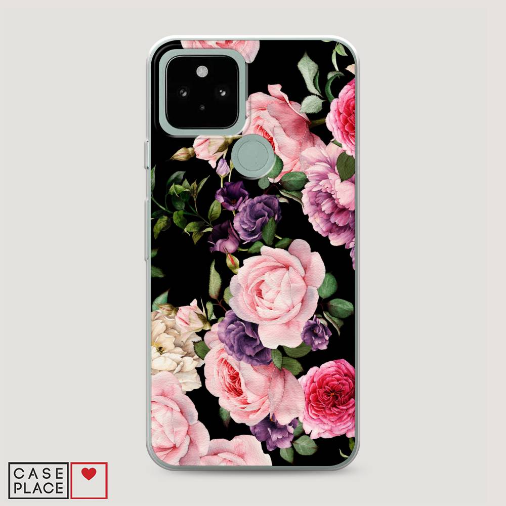 

Чехол Awog на Google Pixel 5 "Пионы на черном", Разноцветный, 270750-8